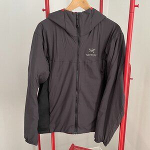 Arc'teryx Atom LT Hoody/Jacket - Dark Gray / Red - Size Medium